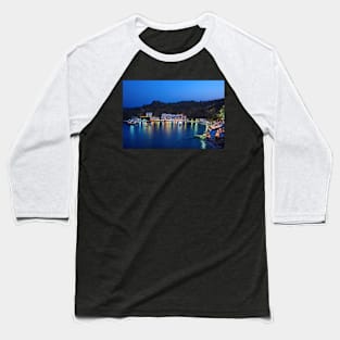 Night falling on Loutro Baseball T-Shirt